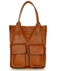 Torebka damska camel MARCO MAZZINI s131p. Brązowe torby na laptopa damskie bez wzorów, z materiału. Za 322.05 zł.