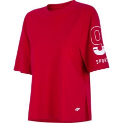 T-shirt damski TSD260 - ciemna czerwień. T-shirty damskie marki 4f. W wyprzedaży za 19.99 zł.