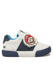 Geox Sneakersy B Gisli B551NC 000BC C0899 M Biały. Białe buty sportowe chłopięce Geox, bez wzorów, ze skóry, bez zapięcia. Za 159.99 zł.