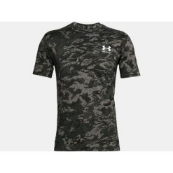 Koszulka Męska Sportowa Under Armour. Zielone koszulki sportowe męskie Under Armour, m, bez wzorów, bez kołnierzyka, bez ramiączek, na fitness i siłownię. Za 110.90 zł.