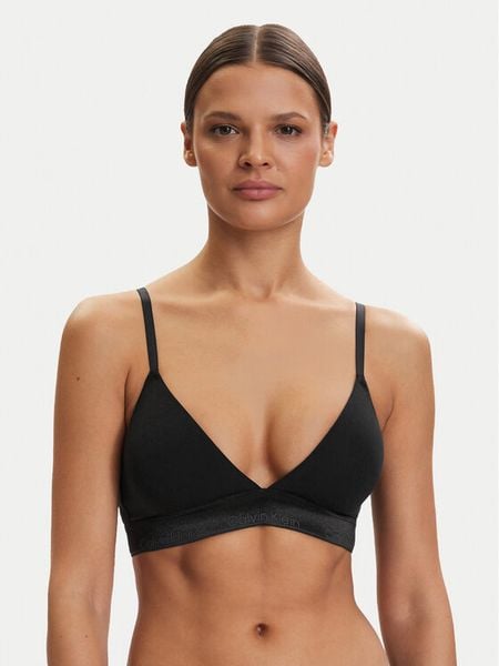 Calvin Klein Underwear Biustonosz braletka LV00QF8825 Czarny. Czarne biustonosze Calvin Klein Underwear, bez wzorów, z bawełny. Za 152.99 zł.