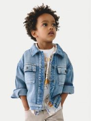 Mayoral Kurtka jeansowa 3439 Niebieski Regular Fit. Niebieskie kurtki i płaszcze dla chłopców Mayoral, bez wzorów, z bawełny, bez kaptura. Za 159.99 zł.