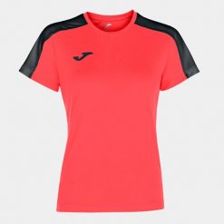 Koszulka do piłki nożnej damska Joma Academy III z krótkim rękawem. Czarne t-shirty damskie Joma, xs, bez wzorów, sportowe, bez kołnierzyka. Za 85.60 zł.