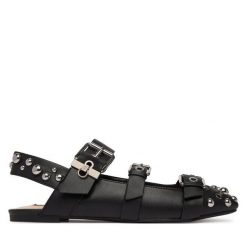 Baleriny Liu Jo. Czarne baleriny damskie Liu Jo, bez wzorów, bez obcasa. Za 729.99 zł.