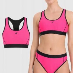 GÓRA OD BIKINI 4F STANIK DAMSKI KĄPIELOWY NA PLAŻĘ NA BASEN S F087 SS26. Czerwone bikini damskie 4f, s, bez wzorów. Za 40.87 zł.