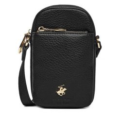 Torebka Beverly Hills Polo Club. Czarne listonoszki damskie Beverly Hills Polo Club, bez wzorów, bez dodatków. Za 99.99 zł.