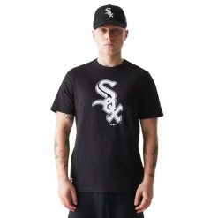 Koszulka Chicago White Sox Nos MLB Regular. Czarne koszulki sportowe męskie New Era, xs, bez wzorów, z materiału, bez kołnierzyka, bez ramiączek. Za 126.50 zł.