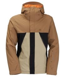 Kurtka snowboardowa męska Billabong Expedition. Brązowe kurtki męskie Billabong, na jesień, l, bez wzorów, z materiału, sportowe, bez kaptura. Za 924.60 zł.