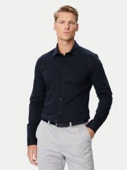 BOSS Koszula Mysoft 50519748 Granatowy Regular Fit. Niebieskie koszule męskie Boss, m, bez wzorów, z bawełny, bez kołnierzyka, bez ramiączek. Za 499.99 zł.