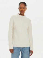 OUI Sweter 89211 1340107 Écru Regular Fit. Swetry damskie Oui, bez wzorów, z bawełny, bez kołnierzyka, bez ramiączek, bez kaptura. Za 279.99 zł.