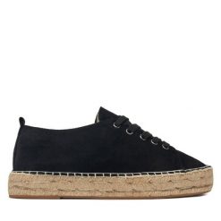 Espadryle DeeZee. Czarne espadryle damskie DeeZee, bez wzorów, bez obcasa, bez zapięcia. Za 119.99 zł.