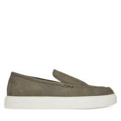 Półbuty Calvin Klein. Szare półbuty na co dzień męskie Calvin Klein, bez zapięcia. Za 419.99 zł.