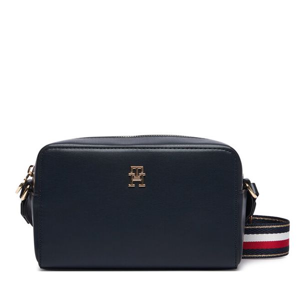 Torebka Tommy Hilfiger. Niebieskie listonoszki damskie Tommy Hilfiger, bez wzorów, bez dodatków. Za 350.99 zł.