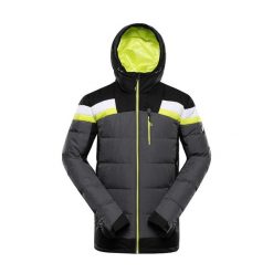 Kurtka męska narciarska puchowa Alpine Pro Ferer. Szare kurtki męskie Alpine Pro, na zimę, m, bez wzorów, z puchu, sportowe, bez kaptura. W wyprzedaży za 849.00 zł.