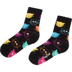 Skarpety Wysokie Unisex HAPPY SOCKS - MJA01-9001 Czarny. Skarpety damskie marki Happy Socks. Za 34.90 zł.