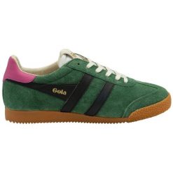 Buty do chodzenia damskie Gola Elan. Czarne obuwie sportowe damskie Gola, bez wzorów, z materiału, tenisowe. Za 458.00 zł.