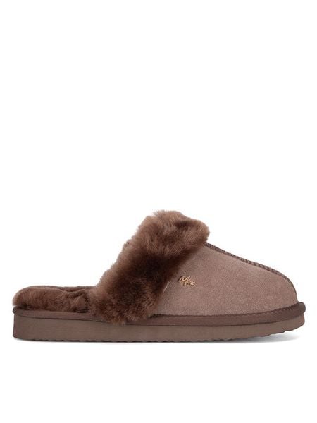 MEXX Kapcie MICH2003643W Brązowy. Brązowe kapcie damskie Mexx, bez wzorów, ze skóry. Za 219.99 zł.