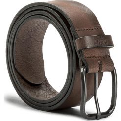 Pasek Męski JOOP! - JEANS 7605 100 Cognac A03. Brązowe paski damskie marki JOOP!, w paski, z jeansu. W wyprzedaży za 199.00 zł.