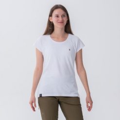 Koszulka wspinaczkowa damska Simond Vertika. Białe koszulki sportowe damskie SIMOND, l, bez wzorów, z bawełny, bez kołnierzyka, bez ramiączek, trekkingowe. Za 69.99 zł.