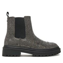 Sztyblety Steve Madden. Szare botki damskie Steve Madden, bez obcasa, na płaskiej podeszwie, bez zapięcia. Za 569.99 zł.