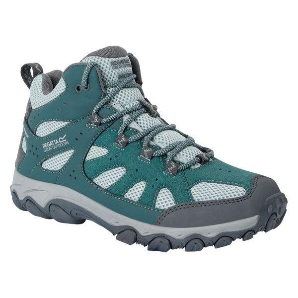 Damskie Buty Do Chodzenia Edgepoint IV Mid Cut. Czerwone obuwie sportowe damskie Regatta, bez wzorów, z materiału, trekkingowe. Za 301.99 zł.