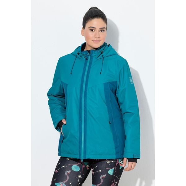 Damskie Kurtka funkcyjna HYPRAR wodoodporna kaptur ochrona przed wiatrem. Zielone kurtki sportowe damskie Ulla Popken, plus size, bez wzorów, z materiału, bez kaptura, trekkingowe. Za 739.99 zł.