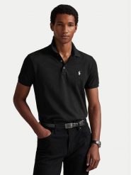 Polo Ralph Lauren Polo 710941439040 Czarny Custom Slim Fit. Czarne koszulki polo męskie Polo Ralph Lauren, m, bez wzorów, z bawełny, bez ramiączek. Za 599.99 zł.