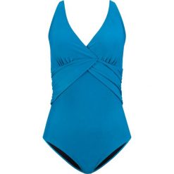 Kostium kąpielowy wyszczuplający bonprix niebieskozielony morski. Zielone kostiumy jednoczęściowe damskie bonprix. Za 109.99 zł.