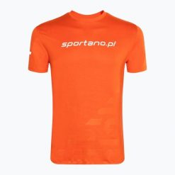 Koszulka do biegania męska Sportano Active Men. Brązowe koszulki sportowe męskie SPORTANO, l, bez wzorów, z elastanu, bez kołnierzyka, bez ramiączek, do biegania. Za 45.99 zł.