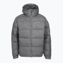 Kurtka ocieplana męska Columbia Pike Lake II Hooded. Szare kurtki męskie Columbia, m, bez wzorów, z puchu, sportowe, bez kaptura. Za 609.99 zł.