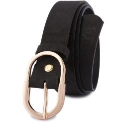 Pasek skórzany BELTIMORE r.105-120 cm E50 czarny. Czarne paski damskie bez wzorów. Za 41.90 zł.