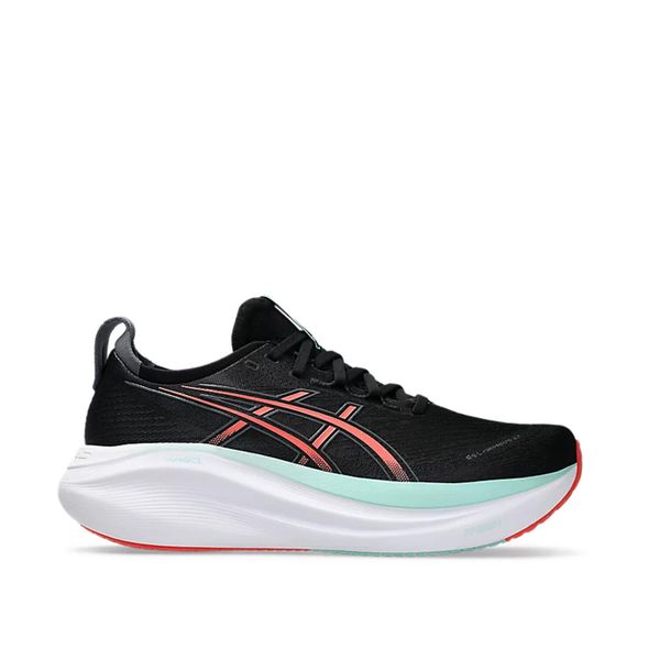 Buty do chodzenia męskie Asics Gel Nimbus 27. Czarne buty sportowe męskie Asics, z materiału, bez zapięcia, do biegania. Za 831.75 zł.