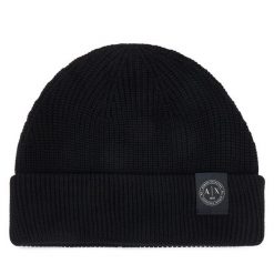 Czapka Armani Exchange. Czarne czapki i kapelusze męskie Armani Exchange, na zimę, bez wzorów. Za 289.99 zł.