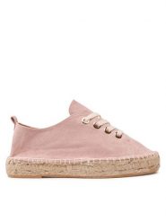 Jenny Fairy Espadryle HZF098-01 Różowy. Czerwone espadryle damskie Jenny Fairy, bez wzorów, z materiału, bez obcasa, bez zapięcia. Za 119.99 zł.
