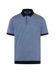 Bugatti koszulka polo Mężczyźni Bawełna (100%) niebieski, L. Niebieskie koszulki polo męskie Bugatti, l, bez wzorów, z bawełny, bez kołnierzyka, bez ramiączek. Za 229.95 zł.