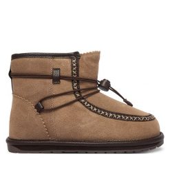 Śniegowce EMU Australia. Brązowe buty zimowe chłopięce Emu Australia, bez wzorów, bez zapięcia. Za 384.99 zł.