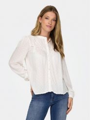 JDY Koszula Jade 15317255 Biały Regular Fit. Białe bluzki damskie JDY, s, bez wzorów, z wiskozy, bez kołnierzyka, bez ramiączek. Za 79.99 zł.