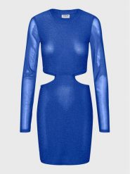 Noisy May Sukienka koktajlowa Louise 27022716 Niebieski Slim Fit. Niebieskie sukienki damskie Noisy may, s, bez wzorów, z syntetyku, wizytowe, bez kołnierzyka, bez ramiączek. Za 159.99 zł.