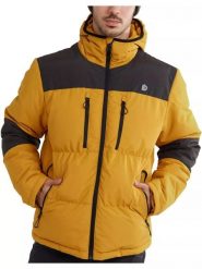 Kurtka męska Fundango Navarro Padded. Żółte kurtki męskie Fundango, m, bez wzorów, z materiału, bez kaptura. Za 399.90 zł.