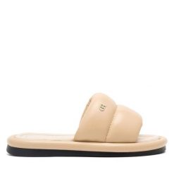 Klapki GINO ROSSI. Brązowe klapki damskie Gino Rossi, bez wzorów, bez obcasa. Za 369.99 zł.