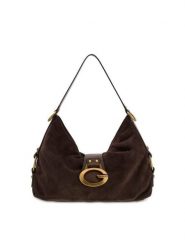 Guess Torebka 183661 Brązowy. Brązowe listonoszki damskie Guess, z aplikacjami, bez dodatków. Za 674.99 zł.