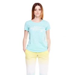 Damska koszulka Always Summer Silence Work. Niebieskie obuwie sportowe damskie LEONE 1947 APPAREL, bez wzorów, z tkaniny, na fitness i siłownię. W wyprzedaży za 79.55 zł.