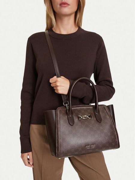 Nine West Torebka CEO- CRYSTAL NOTE-LDA9345A Brązowy. Brązowe torebki do ręki damskie Nine West, bez wzorów, bez dodatków. Za 259.99 zł.