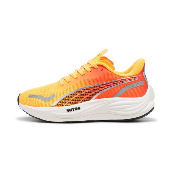 Damskie buty do biegania Puma Velocity Nitro 3Fade. Białe obuwie sportowe damskie Puma, bez wzorów, do biegania. W wyprzedaży za 457.50 zł.