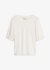 T-shirt z miękkiej mieszanki wiskozy. Czerwone t-shirty damskie bonprix, bez wzorów, z wiskozy, bez kołnierzyka. Za 27.99 zł.