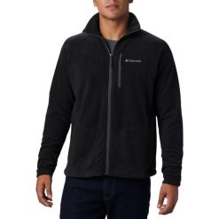 Bluza polarowa turystyczna męska Columbia Fast Trek II FZ. Czarne bluzy męskie Columbia, m, bez wzorów, z polaru, bez kaptura, trekkingowe. Za 213.99 zł.