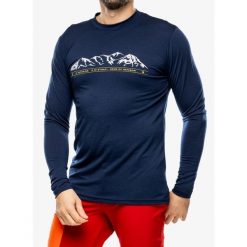 Bluza termoaktywna męska Sensor Merino Active PT Tee L/S. Niebieskie bluzy męskie Sensor, na zimę, l, bez wzorów, bez kaptura. Za 360.99 zł.