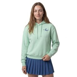 Damska bluza tenisowa z kapturem Siroko Newport-W Light Green. Zielone bluzy sportowe damskie SIROKO, xl, bez wzorów, z materiału, z kapturem, na fitness i siłownię. Za 169.00 zł.