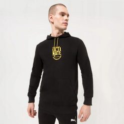 BLUZA MĘSKA SPORTOWA Z KAPTUREM PUMA GRAPHIC HOODIE KOLOR CZARNY. Czarne bluzy męskie Puma, l, bez wzorów, z bawełny, z kapturem, do biegania. Za 322.01 zł.