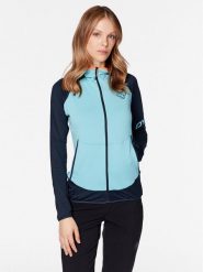 Dynafit Bluza techniczna Transalper Light 08-71177 Błękitny Regular Fit. Niebieskie bluzy damskie Dynafit, bez wzorów, z syntetyku, bez kaptura, do biegania. Za 429.99 zł.